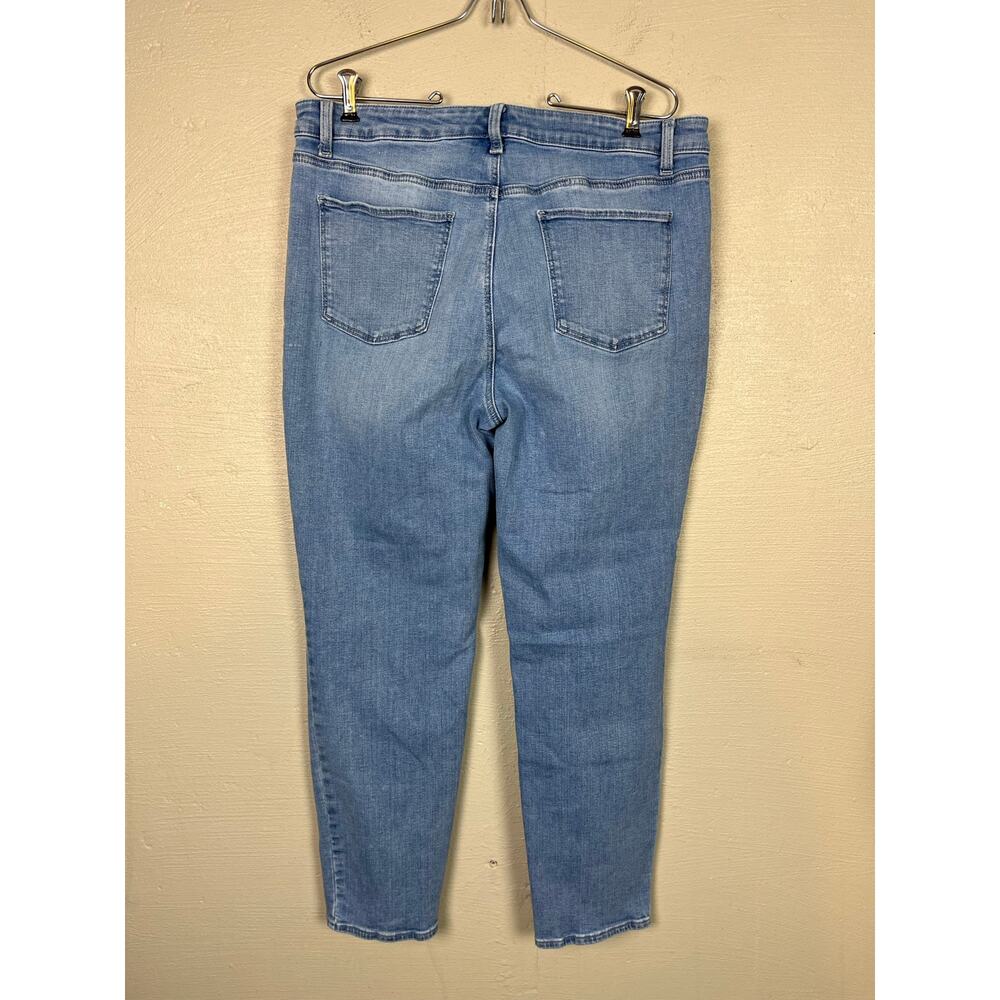 TALBOTS JEANS Slim Ankle Medium Wash Denim Womens Size 14 Stretch - Picture 3 of 11